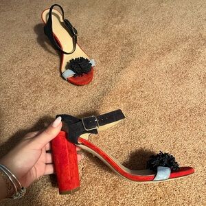 J. CREW HEELS MADE IN ITALY suede